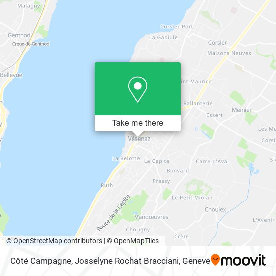 Côté Campagne, Josselyne Rochat Bracciani map