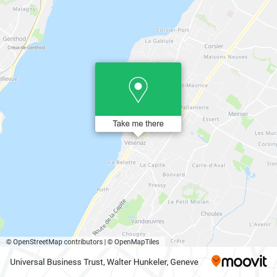 Universal Business Trust, Walter Hunkeler map