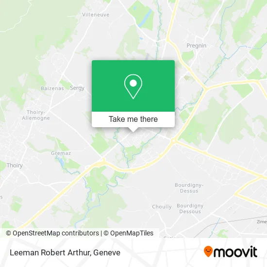 Leeman Robert Arthur map