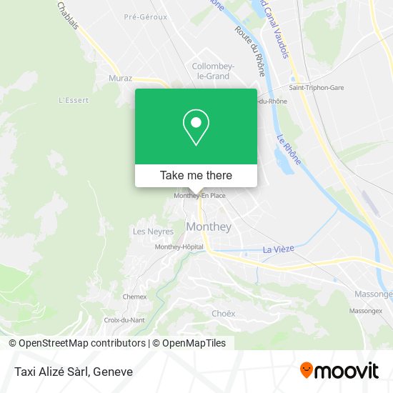 Taxi Alizé Sàrl map