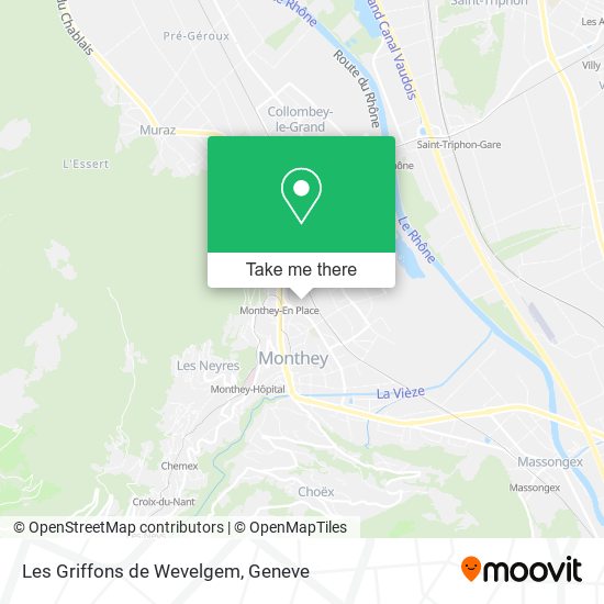 Les Griffons de Wevelgem map