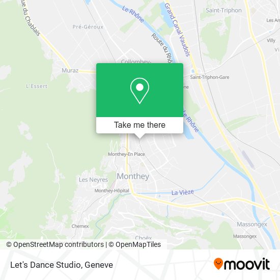 Let's Dance Studio map