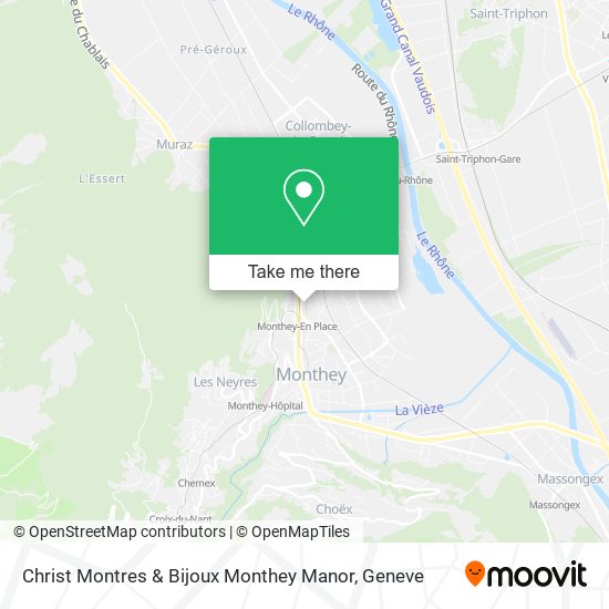 Christ Montres & Bijoux Monthey Manor plan