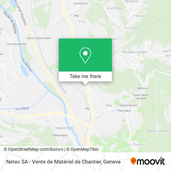 Netec SA - Vente de Matériel de Chantier map