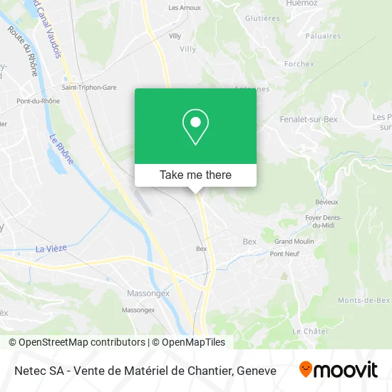 Netec SA - Vente de Matériel de Chantier map
