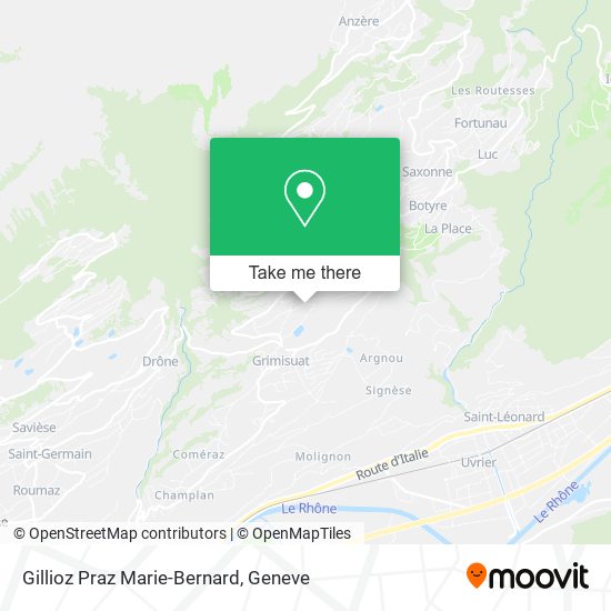 Gillioz Praz Marie-Bernard map