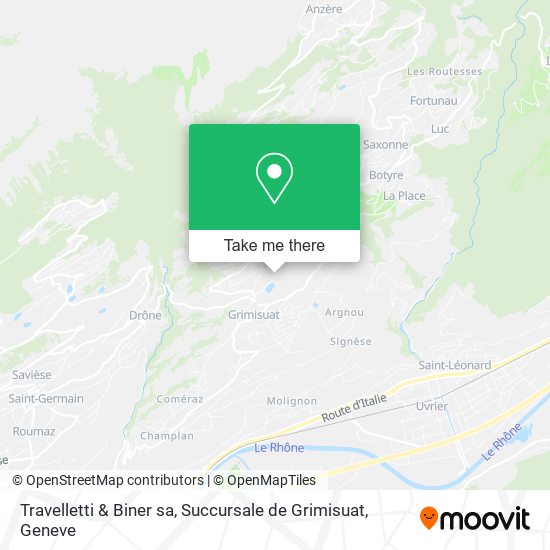 Travelletti & Biner sa, Succursale de Grimisuat map