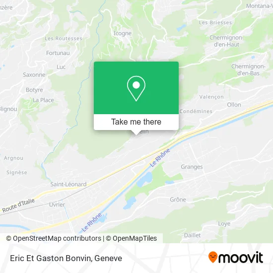 Eric Et Gaston Bonvin map