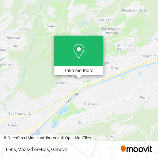 Lens, Vaas-d'en-Bas map
