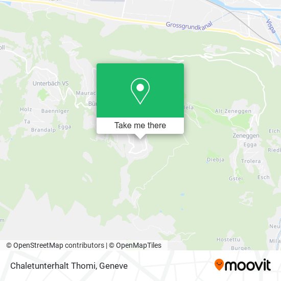 Chaletunterhalt Thomi map