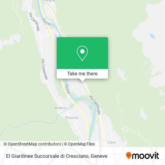 El Giardinee Succursale di Cresciano map