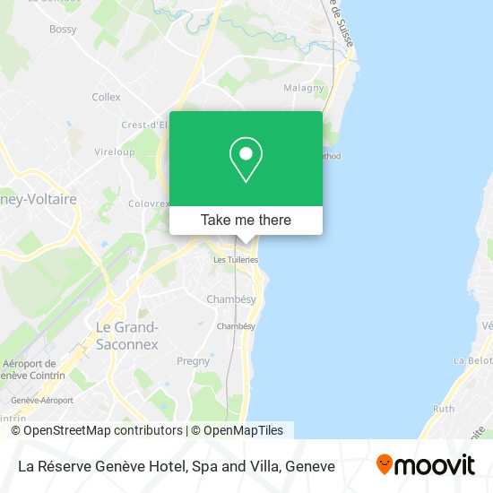 La Réserve Genève Hotel, Spa and Villa Karte