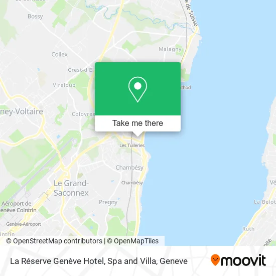La Réserve Genève Hotel, Spa and Villa map