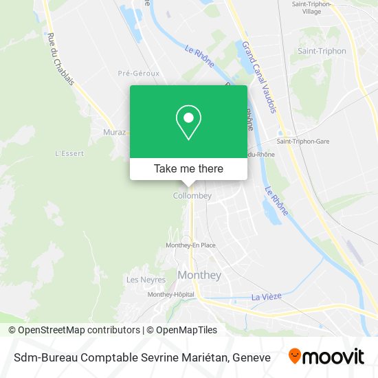 Sdm-Bureau Comptable Sevrine Mariétan map