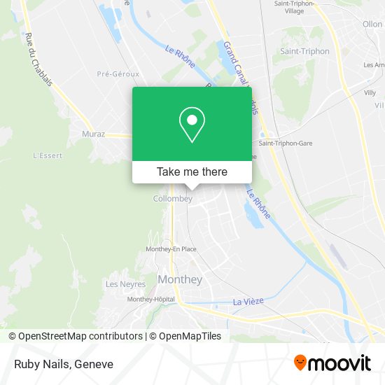 Ruby Nails map
