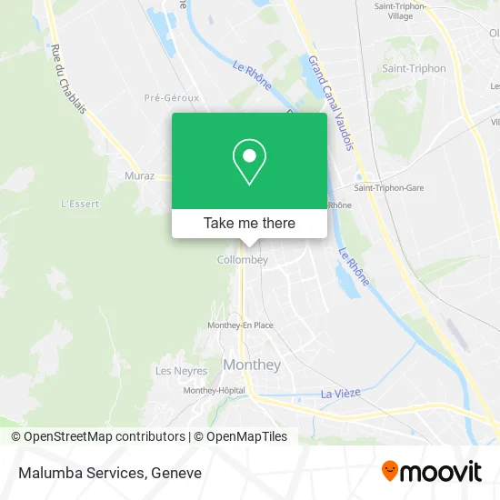 Malumba Services map