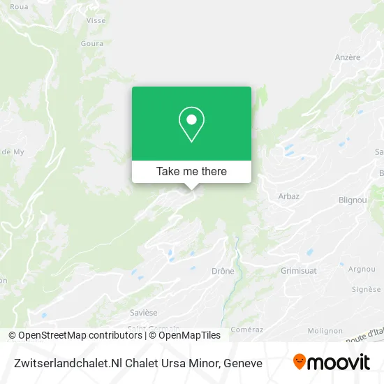Zwitserlandchalet.Nl Chalet Ursa Minor map