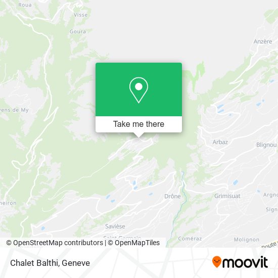 Chalet Balthi map