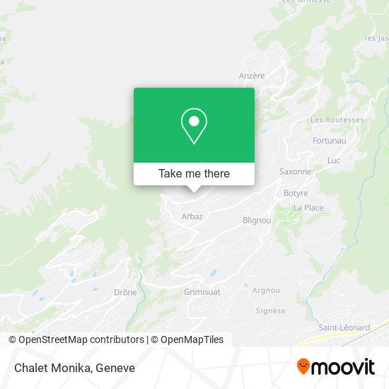 Chalet Monika map