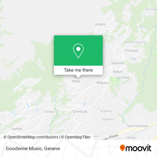 Goodwine Music map