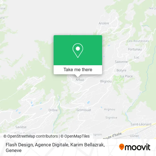 Flash Design, Agence Digitale, Karim Bellazrak map