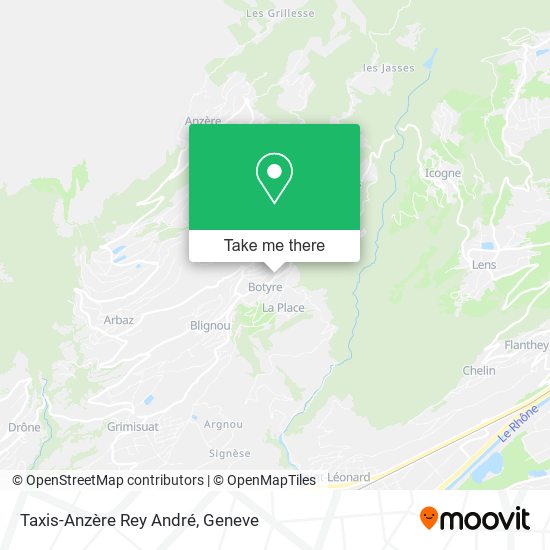 Taxis-Anzère Rey André map