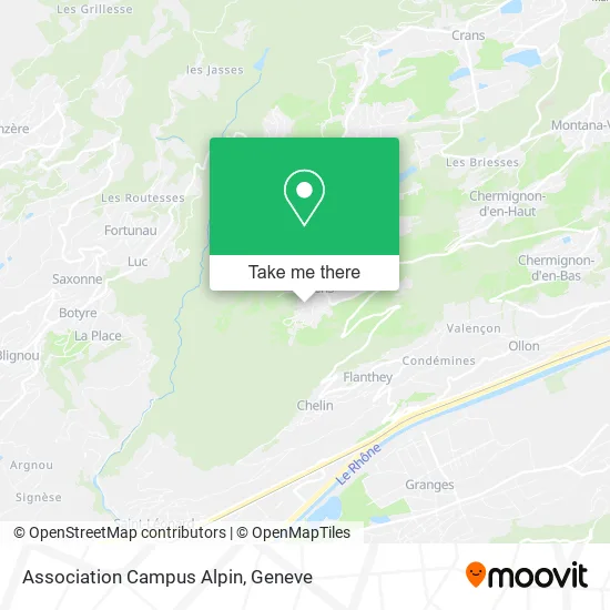 Association Campus Alpin map