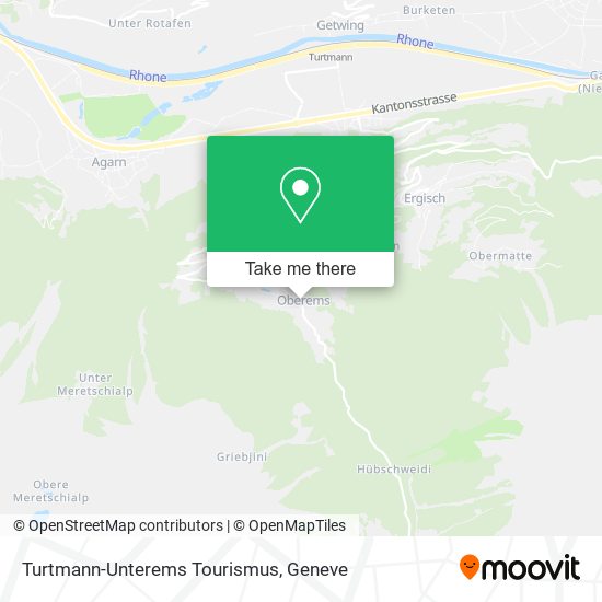 Turtmann-Unterems Tourismus map