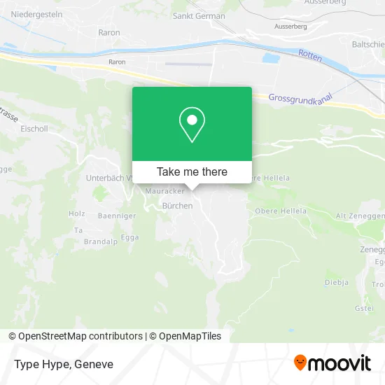 Type Hype map