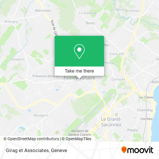 Girag et Associates map