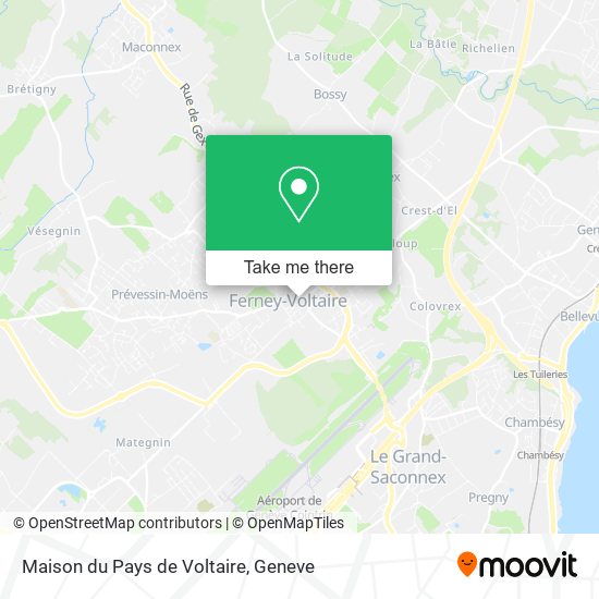 Maison du Pays de Voltaire map