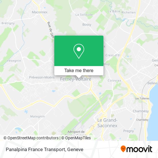 Panalpina France Transport Karte