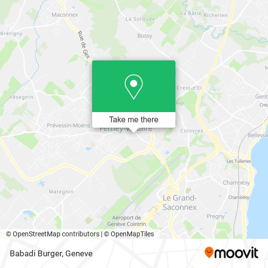 Babadi Burger map