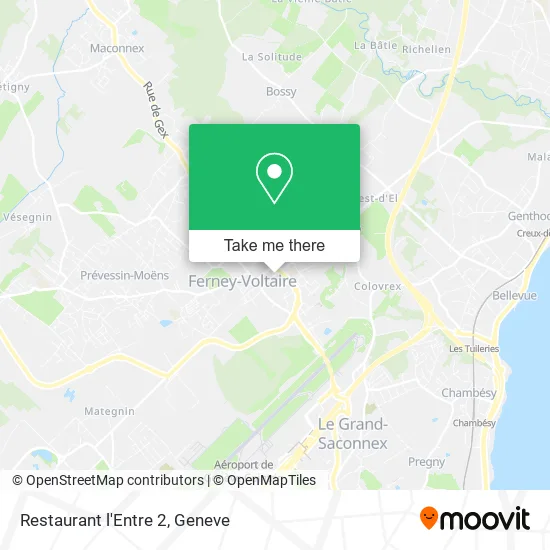 Restaurant l'Entre 2 map