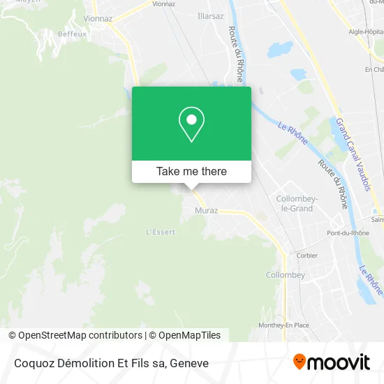 Coquoz Démolition Et Fils sa map