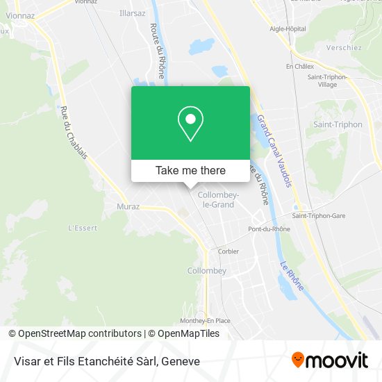 Visar et Fils Etanchéité Sàrl map