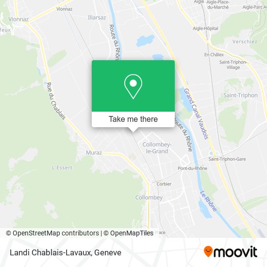 Landi Chablais-Lavaux map