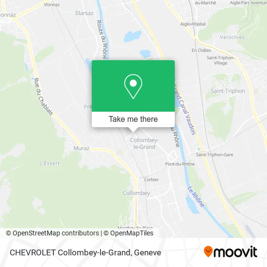 CHEVROLET Collombey-le-Grand map