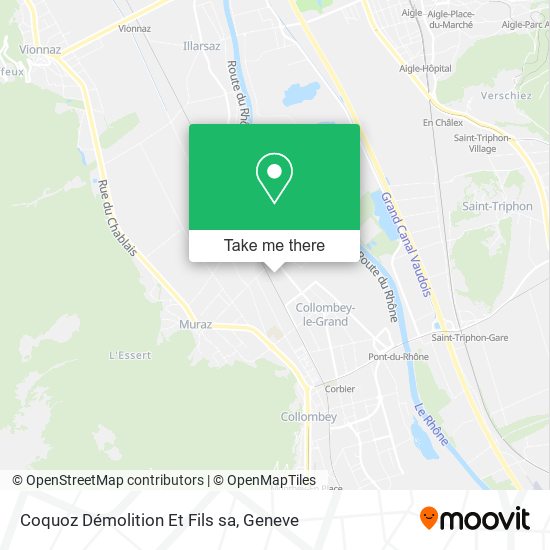 Coquoz Démolition Et Fils sa map