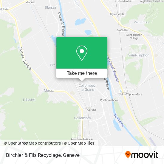 Birchler & Fils Recyclage map