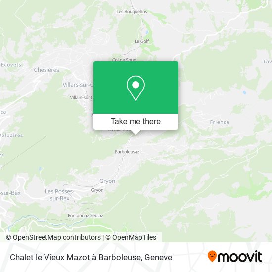 Chalet le Vieux Mazot à Barboleuse map