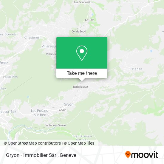 Gryon - Immobilier Sàrl map
