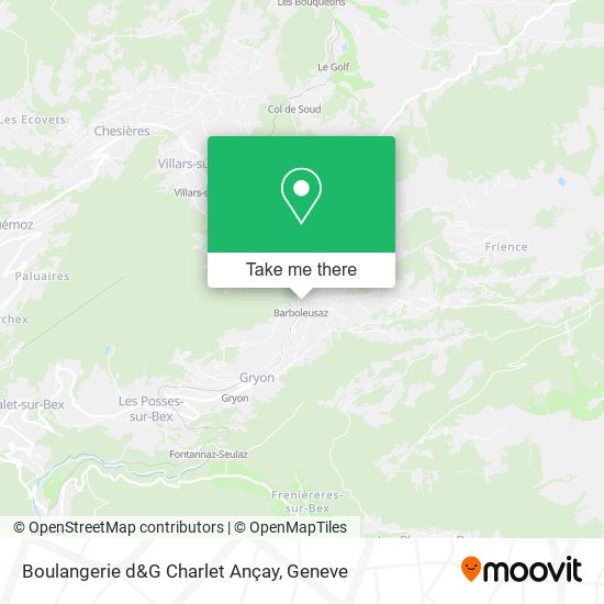 Boulangerie d&G Charlet Ançay map