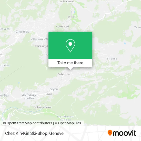 Chez Kin-Kin Ski-Shop map