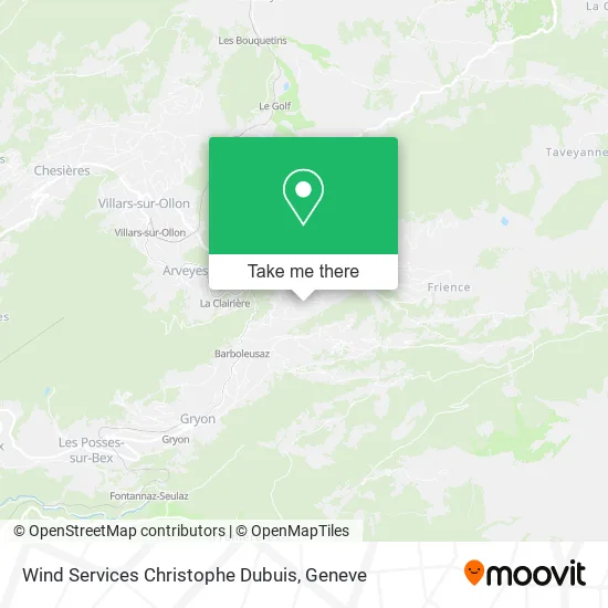 Wind Services Christophe Dubuis map