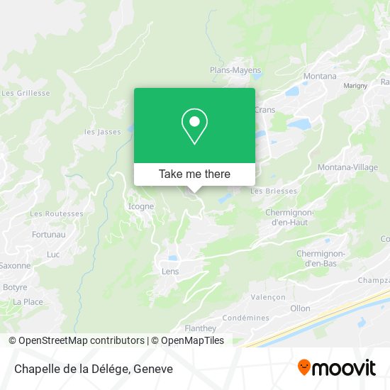 Chapelle de la Délége map