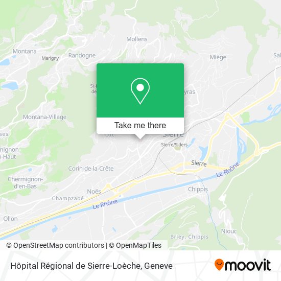 Hôpital Régional de Sierre-Loèche map