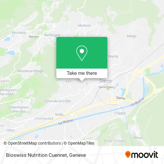 Bioswiss Nutrition Cuennet map
