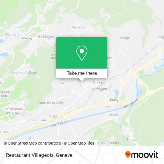 Restaurant Villageois map