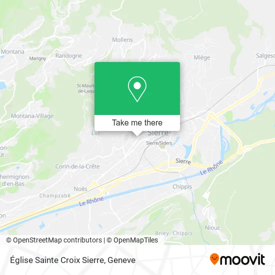 Église Sainte Croix Sierre map